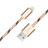 Cargador Cable USB Carga y Datos L10 para Apple iPhone 12 Max Oro