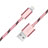 Cargador Cable USB Carga y Datos L10 para Apple iPhone Xs Rosa