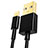 Cargador Cable USB Carga y Datos L12 para Apple iPad 10.2 (2020) Negro