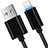 Cargador Cable USB Carga y Datos L13 para Apple iPhone Xs Negro