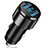 Cargador de Mechero 4.8A Adaptador Coche Doble Puerto USB Carga Rapida Universal K10 Negro