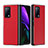 Funda Bumper Lujo Cuero y Plastico Mate Carcasa B02H para Huawei Mate X2 Rojo