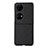 Funda Bumper Lujo Cuero y Plastico Mate Carcasa B06H para Huawei P50 Pocket Negro