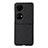 Funda Bumper Lujo Cuero y Plastico Mate Carcasa B06H para Huawei P60 Pocket Negro