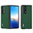 Funda Bumper Lujo Cuero y Plastico Mate Carcasa B17H para Huawei Honor Magic Vs2 5G Verde