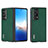 Funda Bumper Lujo Cuero y Plastico Mate Carcasa B20H para Huawei Honor Magic Vs2 5G Verde