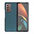 Funda Bumper Lujo Cuero y Plastico Mate Carcasa BH1 para Samsung Galaxy Z Fold2 5G Verde