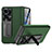 Funda Bumper Lujo Cuero y Plastico Mate Carcasa BH19 para Oppo Find N2 5G Verde