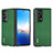 Funda Bumper Lujo Cuero y Plastico Mate Carcasa BH5 para Huawei Honor Magic Vs2 5G Verde