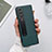 Funda Bumper Lujo Cuero y Plastico Mate Carcasa L09 para Samsung Galaxy Z Fold3 5G Verde