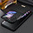 Funda Bumper Lujo Cuero y Plastico Mate Carcasa LD2 para Oppo Find N2 Flip 5G Negro