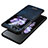 Funda Bumper Lujo Cuero y Plastico Mate Carcasa LD2 para Samsung Galaxy Z Flip5 5G Azul