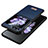 Funda Bumper Lujo Cuero y Plastico Mate Carcasa LD3 para Samsung Galaxy Z Flip5 5G Azul