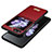 Funda Bumper Lujo Cuero y Plastico Mate Carcasa LD3 para Samsung Galaxy Z Flip5 5G Rojo