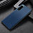 Funda Bumper Lujo Cuero y Plastico Mate Carcasa para Sony Xperia 5 III SO-53B Azul