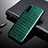 Funda Bumper Lujo Cuero y Plastico Mate Carcasa S02 para Sony Xperia 1 IV SO-51C Verde