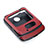 Funda Bumper Lujo Cuero y Plastico Mate Carcasa S03 para Motorola Moto RAZR (2022) 5G Rojo