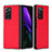 Funda Bumper Lujo Cuero y Plastico Mate Carcasa S04 para Samsung Galaxy Z Fold2 5G Rojo
