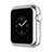 Funda Bumper Lujo Marco de Aluminio A01 para Apple iWatch 38mm Plata