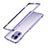 Funda Bumper Lujo Marco de Aluminio Carcasa A01 para Xiaomi Mi 11 Pro 5G Purpura Claro