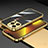 Funda Bumper Lujo Marco de Aluminio Carcasa A02 para Apple iPhone 13 Pro Oro