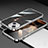 Funda Bumper Lujo Marco de Aluminio Carcasa JL1 para Apple iPhone 15 Plata