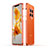 Funda Bumper Lujo Marco de Aluminio Carcasa JZ1 para Huawei Mate 50 Pro Naranja