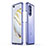 Funda Bumper Lujo Marco de Aluminio Carcasa JZ1 para Huawei Nova 10 Pro Purpura Claro