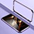 Funda Bumper Lujo Marco de Aluminio Carcasa LO1 para Apple iPhone 15 Pro Max Morado