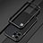 Funda Bumper Lujo Marco de Aluminio Carcasa para Apple iPhone 16 Pro Max Plata y Negro