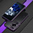 Funda Bumper Lujo Marco de Aluminio Carcasa para Huawei P60 Morado y Negro