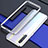 Funda Bumper Lujo Marco de Aluminio Carcasa para Oppo Find X2 Lite Plata