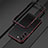 Funda Bumper Lujo Marco de Aluminio Carcasa para Samsung Galaxy S23 5G Rojo y Negro