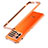 Funda Bumper Lujo Marco de Aluminio Carcasa para Vivo iQOO 9 Pro 5G Naranja