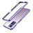 Funda Bumper Lujo Marco de Aluminio Carcasa para Xiaomi Poco X4 NFC Purpura Claro