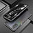 Funda Bumper Lujo Marco de Aluminio Carcasa T01 para Oppo Reno4 Pro 5G Negro