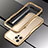 Funda Bumper Lujo Marco de Aluminio Carcasa T03 para Apple iPhone 12 Pro Max Oro