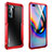 Funda Bumper Lujo Marco de Aluminio Carcasa T03 para Huawei P40 Pro Rojo