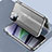 Funda Bumper Lujo Marco de Aluminio Espejo 360 Grados Carcasa LK3 para Apple iPhone 14 Plus Plata