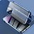 Funda Bumper Lujo Marco de Aluminio Espejo 360 Grados Carcasa LK3 para Apple iPhone 15 Pro Azul