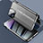 Funda Bumper Lujo Marco de Aluminio Espejo 360 Grados Carcasa LK3 para Apple iPhone 15 Pro Negro