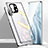 Funda Bumper Lujo Marco de Aluminio Espejo 360 Grados Carcasa M01 para Xiaomi Mi 11 Lite 5G Plata