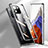 Funda Bumper Lujo Marco de Aluminio Espejo 360 Grados Carcasa M01 para Xiaomi Mi 11 Pro 5G Negro