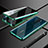 Funda Bumper Lujo Marco de Aluminio Espejo 360 Grados Carcasa M02 para Oppo A11 Verde
