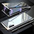 Funda Bumper Lujo Marco de Aluminio Espejo 360 Grados Carcasa M02 para Samsung Galaxy Note 10 Plus Plata