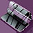 Funda Bumper Lujo Marco de Aluminio Espejo 360 Grados Carcasa M02 para Samsung Galaxy S21 FE 5G Morado