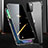 Funda Bumper Lujo Marco de Aluminio Espejo 360 Grados Carcasa M03 para Apple iPhone 13 Negro