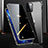 Funda Bumper Lujo Marco de Aluminio Espejo 360 Grados Carcasa M03 para Apple iPhone 13 Pro Negro