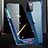 Funda Bumper Lujo Marco de Aluminio Espejo 360 Grados Carcasa M03 para Apple iPhone 14 Azul