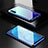 Funda Bumper Lujo Marco de Aluminio Espejo 360 Grados Carcasa M03 para Oppo Find X2 Lite Azul